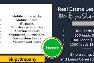 pull list of moms pops self storage mobile home park laundromats and gas station
