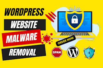wordpress malware removal,remove virus,setup security