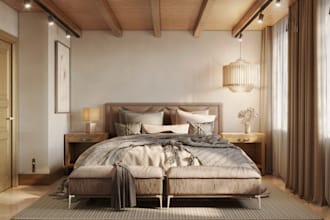 do interior décor and realistic 3d rendering using corona,