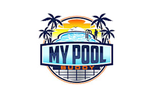 design high quality swimming pool logo for you with my own creativity