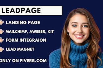 design leadpage website,blog, landing page elementor website