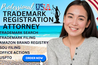 be your licensed US, ca, UK, eu trademark registration attorney for uspto filing