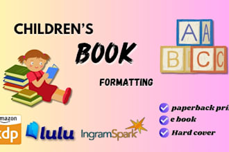 do children book formatting for any publishing