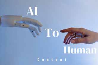 rewrite and edit humanize ai content