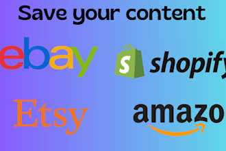 remove, delete and report amazon, shopify,ebay, etsy under dmca