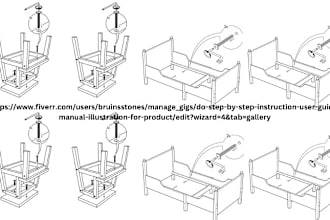 do step by step instruction user guide manual illustration for product