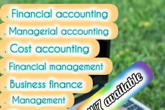 be your tutor for accounting, finance, economics, and management