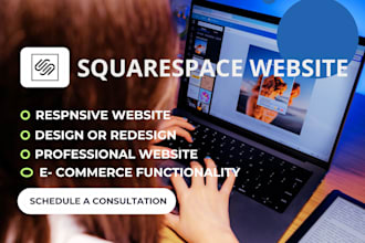 build modern squarespace website design or development squarespace