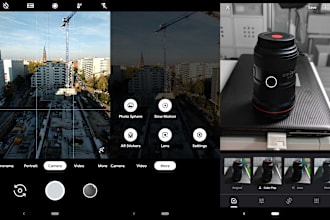 develop camera app, ar app, VR app, audio, video editing photo app, editing app