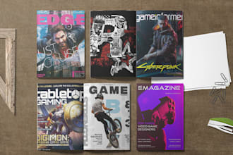 do magazine, book cover and magazine layout design
