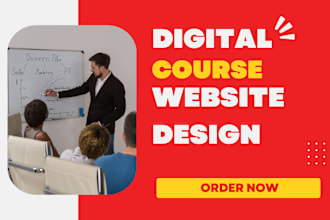 design online course website educational website on teachable platform