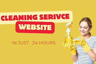 create cleaning service, plumber, handyman, electrician website