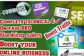 do complete ecommerce store, shopify SEO, big commerce, woo commerce