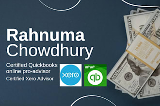 do bookkeeping and accounting on quickbooks online and xero