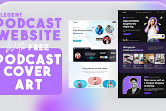 create design podcast website for podcasting
