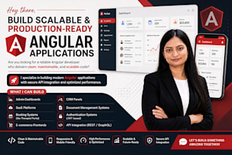 develop a angular web application with API integration