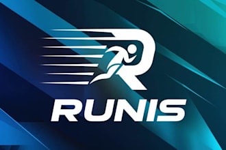 make outstanding modern ruins sportswear brand logo design