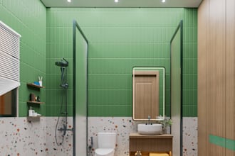 provide realistic 3d bathroom design and rendering