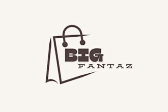 make outstanding ecommerce logo design with minimalist style