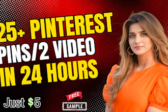 design custom pinterest pins, ads and short videos for you