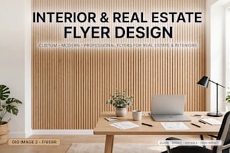 design a modern and luxury business marketing flyer