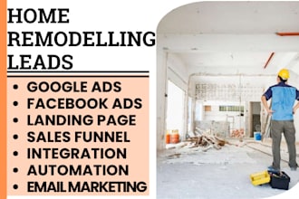 generate exclusive home remodeling leads kitchen bathroom renovation website