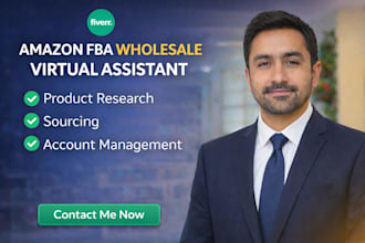 be your amazon fba wholesale virtual assistant