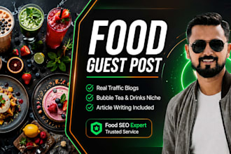 publish food guest post on a real food blog with backlinks