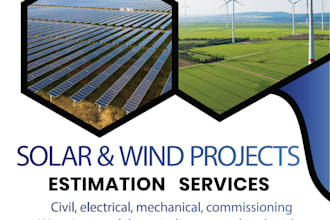 do solar and wind projects cost estimation