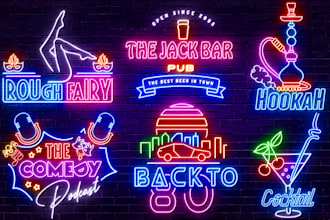 design 3 neon logo custom neon sign just in 4 hours