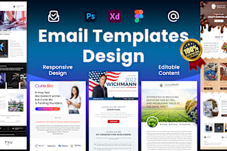 design and code an HTML email template or newsletter