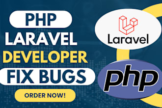 develop PHP laravel website and php script fix expert, php laravel bugs