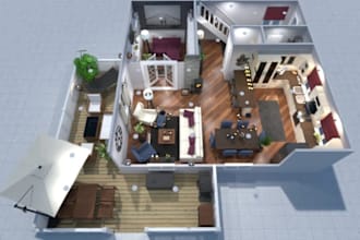 create 3d floor plan with the planner 5d