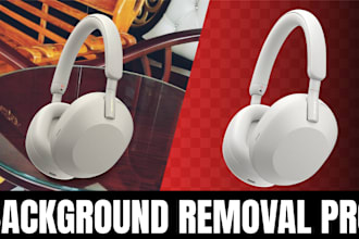 do professional background removal job for clean, crisp, and ready to use images