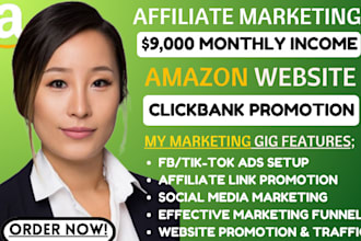 do affiliate marketing link promotion clickbank amazon website sales funnel
