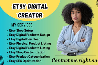 setup and design your etsy digital products payhip store shopify digital product