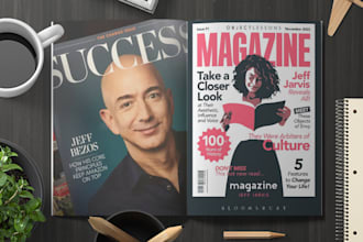 design a superior magazine layout, editorial, catalog