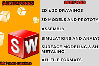 design 3d parts for 3d printing and manufacturing