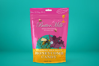 do modern premium packaging and label design with 3d mock up for any product