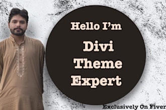create divi wordpress website, divi website design or redesign with divi theme