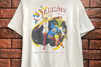 draw retro vintage t shirt design with cartoon illustration