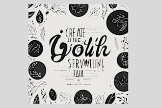 design striking logo and aesthetic typography poster
