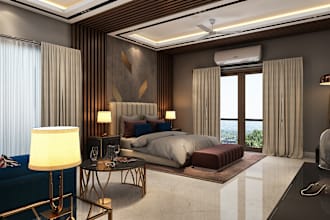 create 3d max models architecture with interior and exterior design rendering