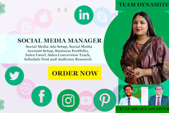 be your social media marketing manager and instagram strategist