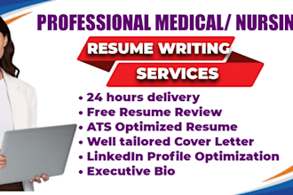 write ats medical resume, registered nurse practitioner cv, resume writer