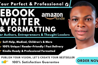 ebook ghostwriter, ghost book writer, KDP book writer non fiction ghostwriter