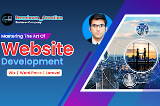 create responsive wordpress, wix and laravel website for business