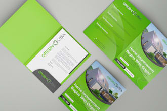 do a top notch presentation folder design for you