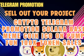 meme coin promotion solana meme coin crypto marketing telegram promotion twitter