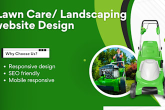 design lawn care website gardening landscaping website